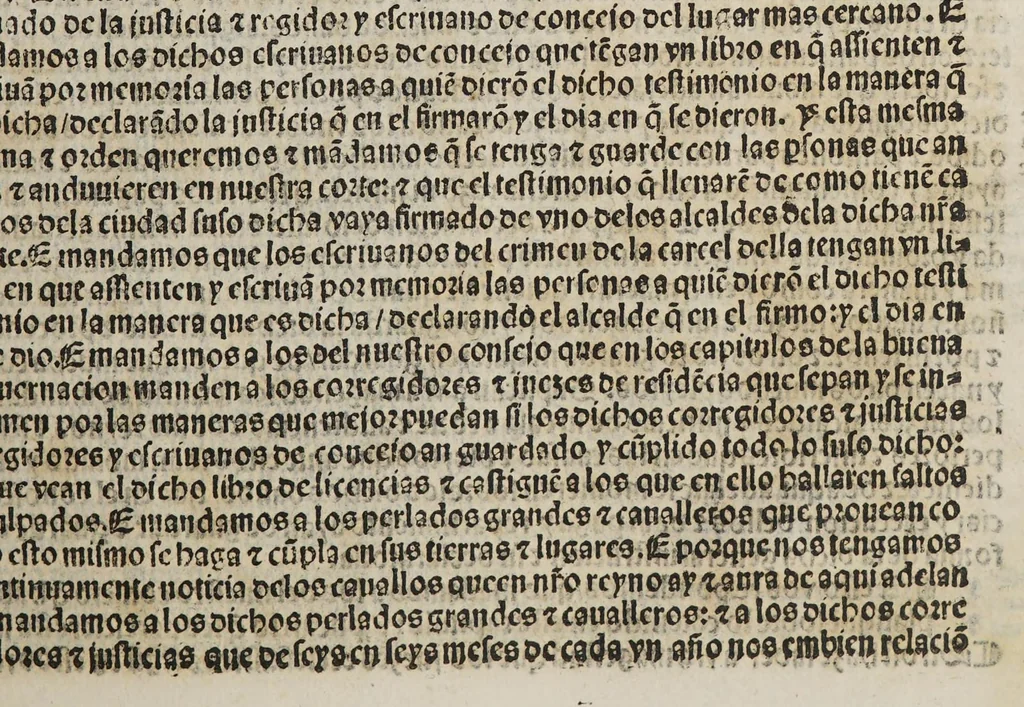An illustration from Quaderno d[e] las leyes y prematicas reales fechas en las cortes q[ue] Su Magestad del emperador y rey nuestro señor mando celebrar en la noble villa de Madrid en el año de M.D.xxviij. años. : Muy prouechoso a todos en general, 1546, leaf 27