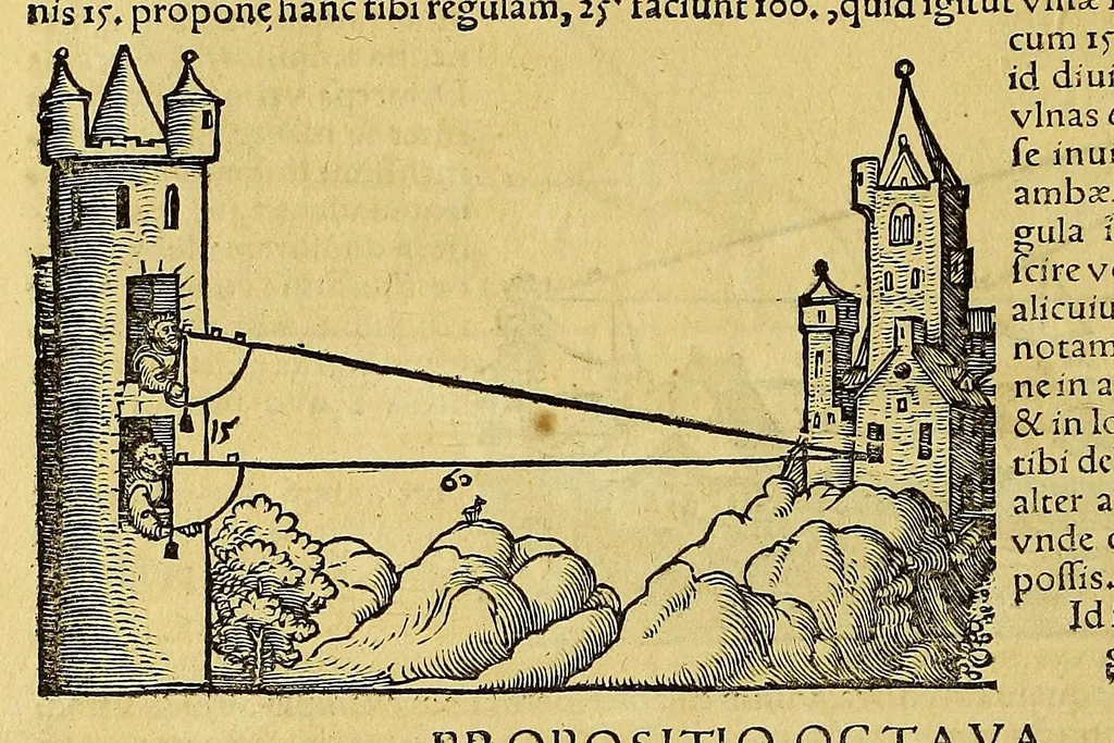 An illustration from Quadrans Apiani astronomicus et iam recens inuentus et nunc primum editus. : Huic adiuncta sunt [et] alia intrumenta obseruatoria perinde noua ., 1532, leaf 34