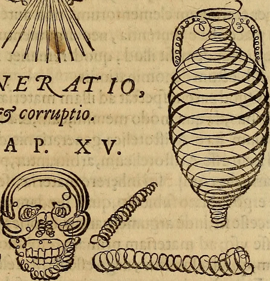 An illustration from Quaestiones definitae ex triplici philosophia : rationali, naturali, morali : in Parmensi Academia publicè triduum disputae, 1613, leaf 146