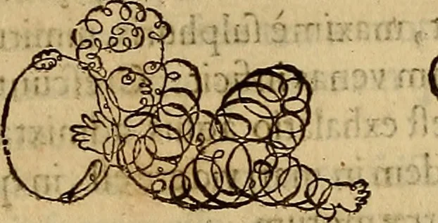 An illustration from Quaestiones definitae ex triplici philosophia : rationali, naturali, morali : in Parmensi Academia publicè triduum disputae, 1613, leaf 182