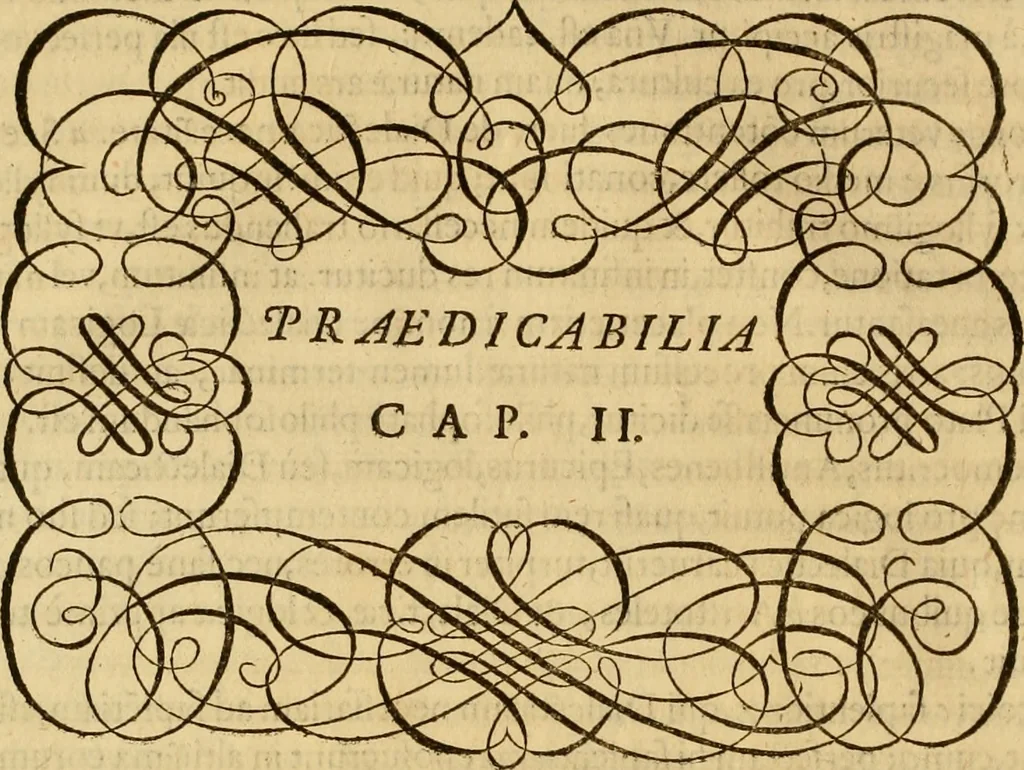 An illustration from Quaestiones definitae ex triplici philosophia : rationali, naturali, morali : in Parmensi Academia publicè triduum disputae, 1613, leaf 21
