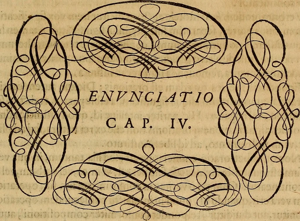 An illustration from Quaestiones definitae ex triplici philosophia : rationali, naturali, morali : in Parmensi Academia publicè triduum disputae, 1613, leaf 34