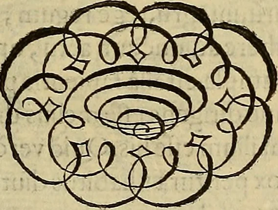 An illustration from Quaestiones definitae ex triplici philosophia : rationali, naturali, morali : in Parmensi Academia publicè triduum disputae, 1613, leaf 374