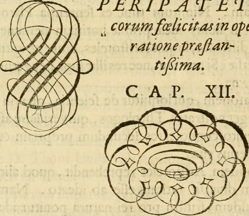 An illustration from Quaestiones definitae ex triplici philosophia : rationali, naturali, morali : in Parmensi Academia publicè triduum disputae, 1613, leaf 381