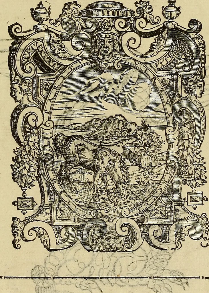 An illustration from Quaestiones definitae ex triplici philosophia : rationali, naturali, morali : in Parmensi Academia publicè triduum disputae, 1613, leaf 388