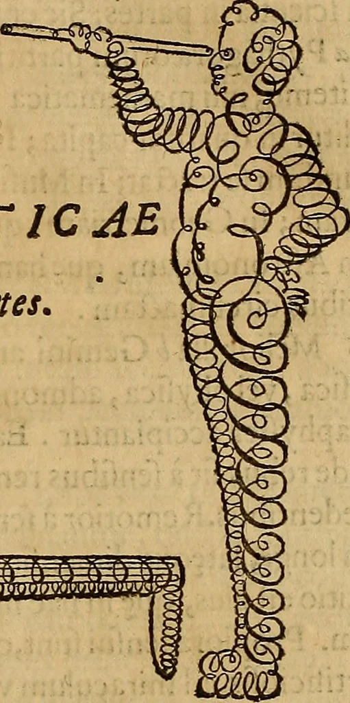 An illustration from Quaestiones definitae ex triplici philosophia : rationali, naturali, morali : in Parmensi Academia publicè triduum disputae, 1613, leaf 60