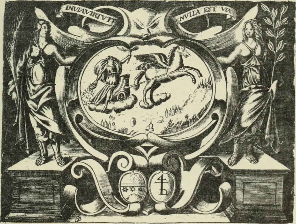 An illustration from Quaestiones quodlibetales, 1639, leaf 6