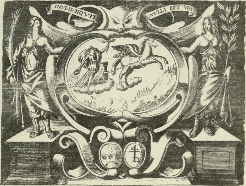 An illustration from Quaestiones quodlibetales, 1639, leaf 6