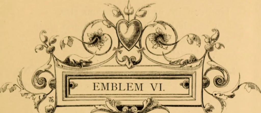 An illustration from Quarles' Emblems, 1800, leaf 100