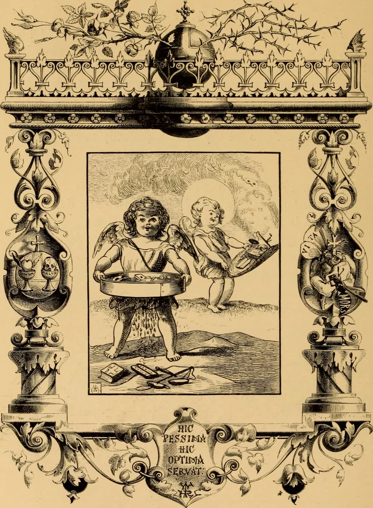 An illustration from Quarles' Emblems, 1800, leaf 103