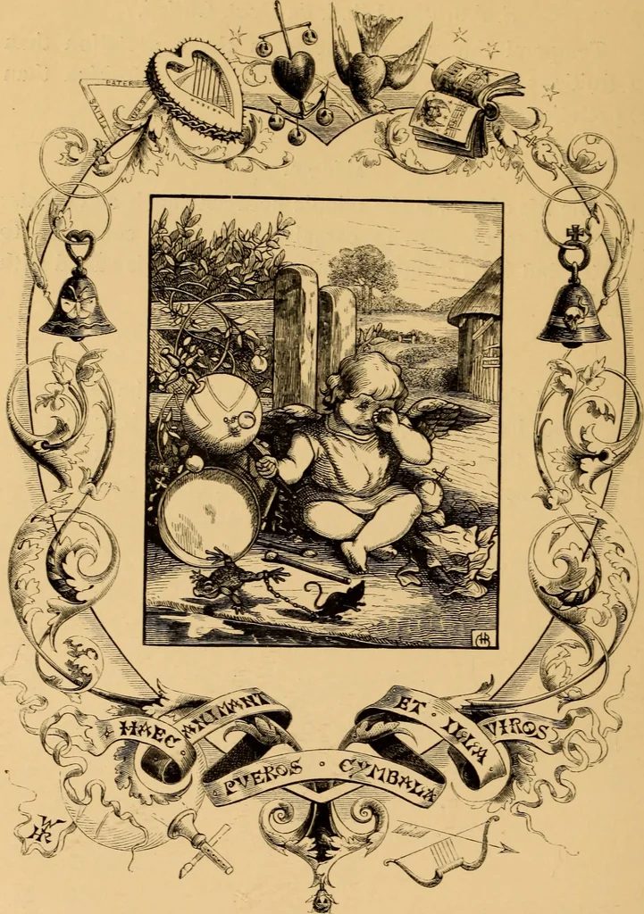 An illustration from Quarles' Emblems, 1800, leaf 107