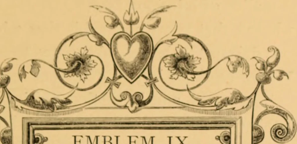 An illustration from Quarles' Emblems, 1800, leaf 112