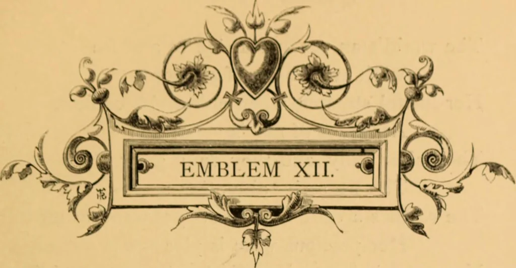 An illustration from Quarles' Emblems, 1800, leaf 124