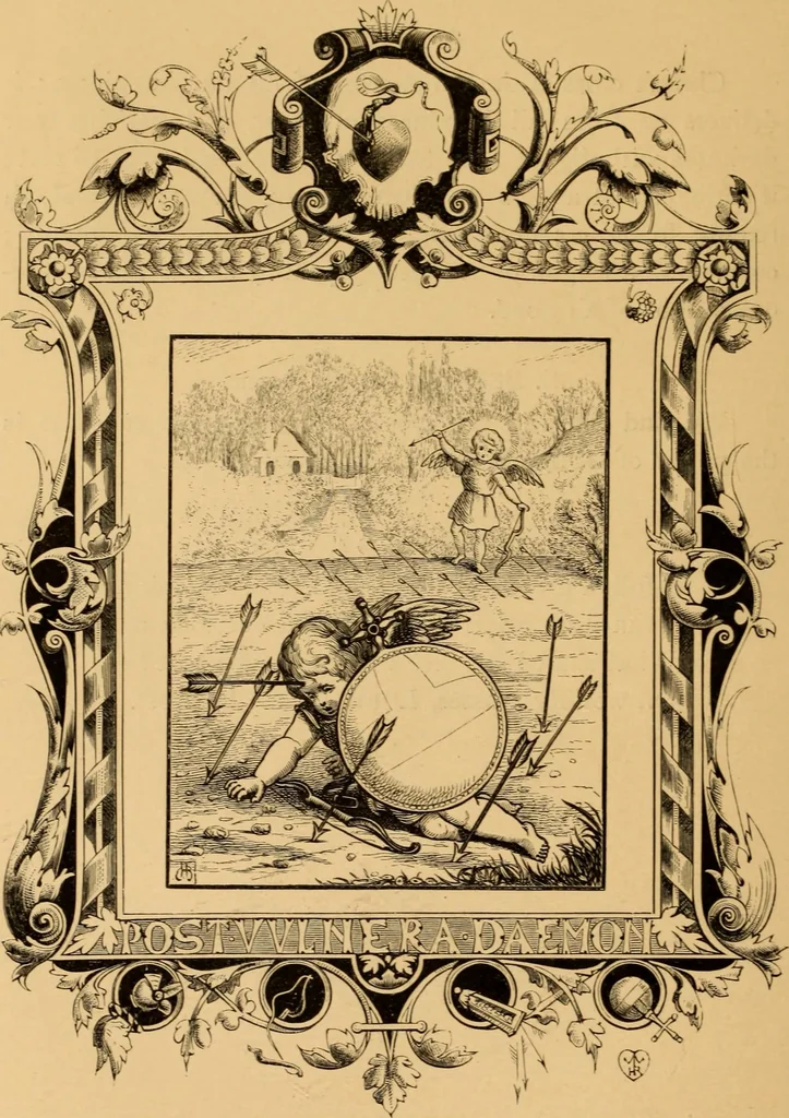 An illustration from Quarles' Emblems, 1800, leaf 127