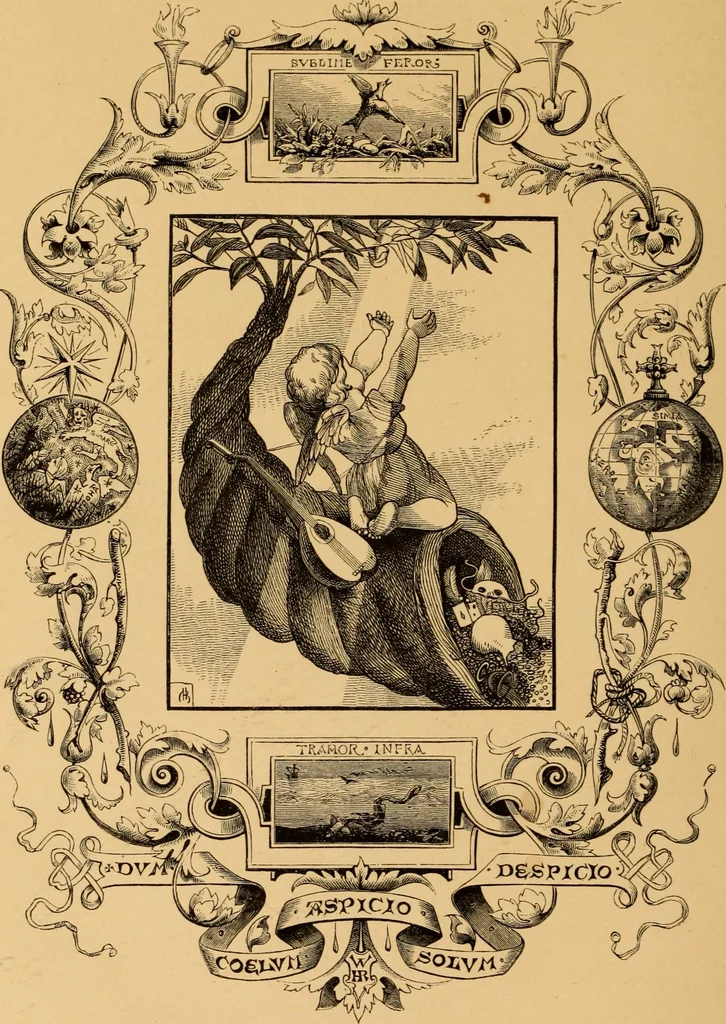 An illustration from Quarles' Emblems, 1800, leaf 13