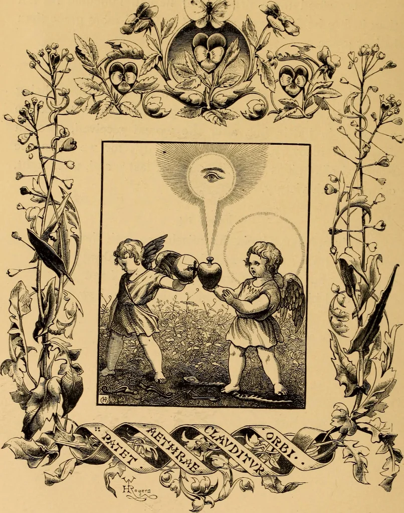 An illustration from Quarles' Emblems, 1800, leaf 135