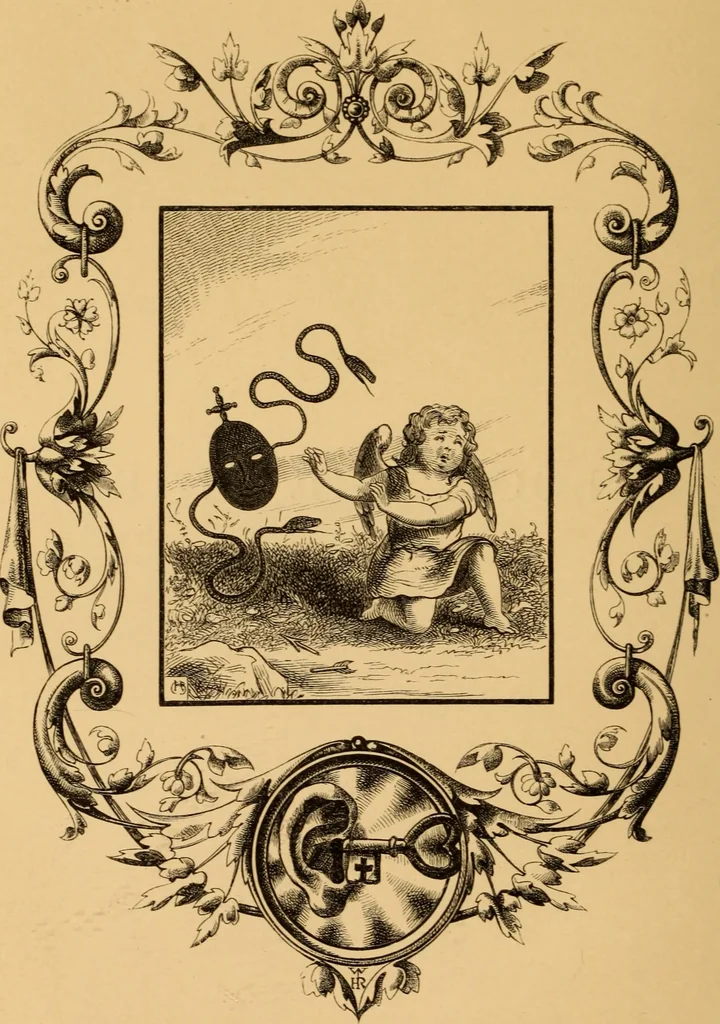 An illustration from Quarles' Emblems, 1800, leaf 141