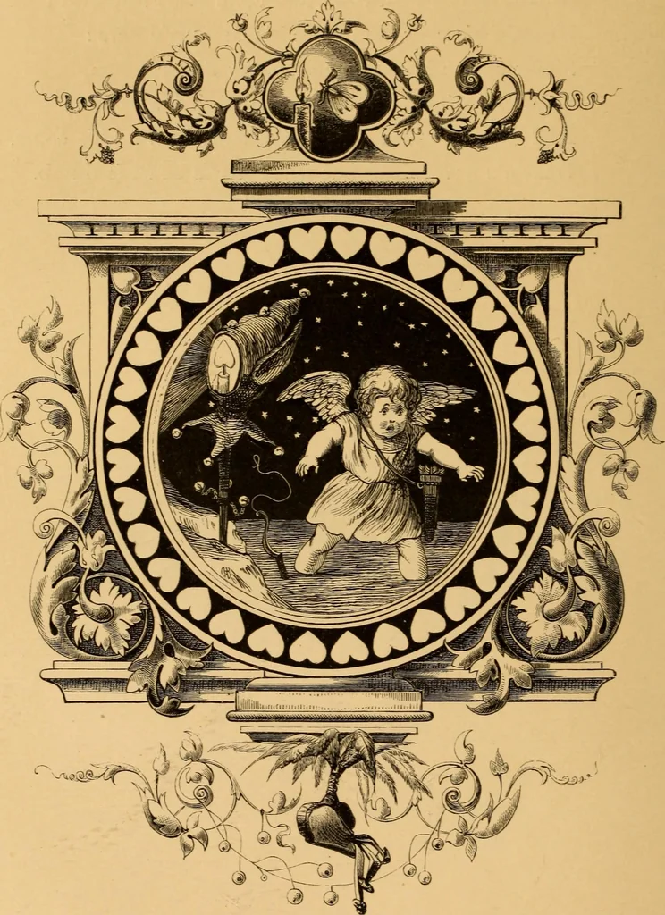 An illustration from Quarles' Emblems, 1800, leaf 145