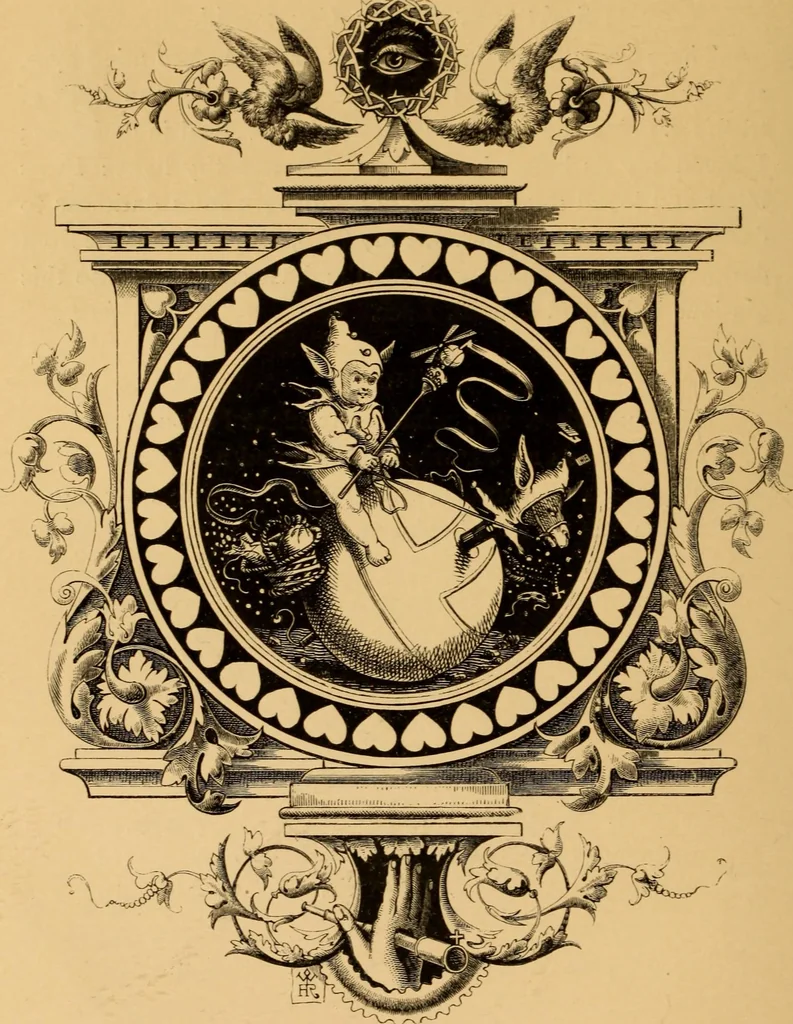An illustration from Quarles' Emblems, 1800, leaf 149