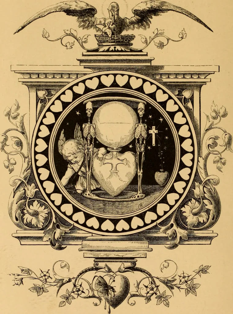 An illustration from Quarles' Emblems, 1800, leaf 153