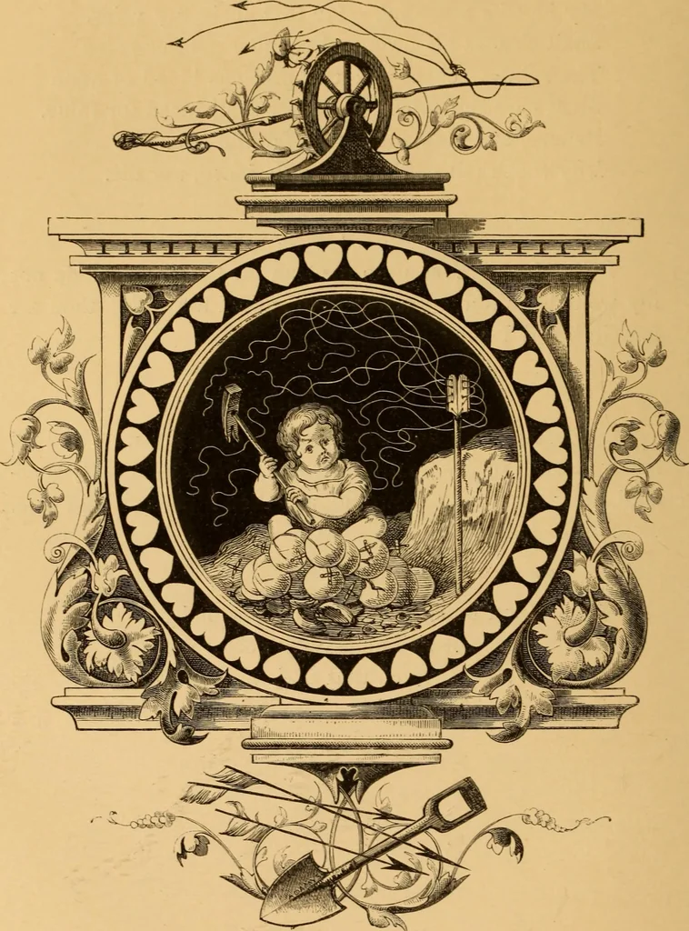 An illustration from Quarles' Emblems, 1800, leaf 157