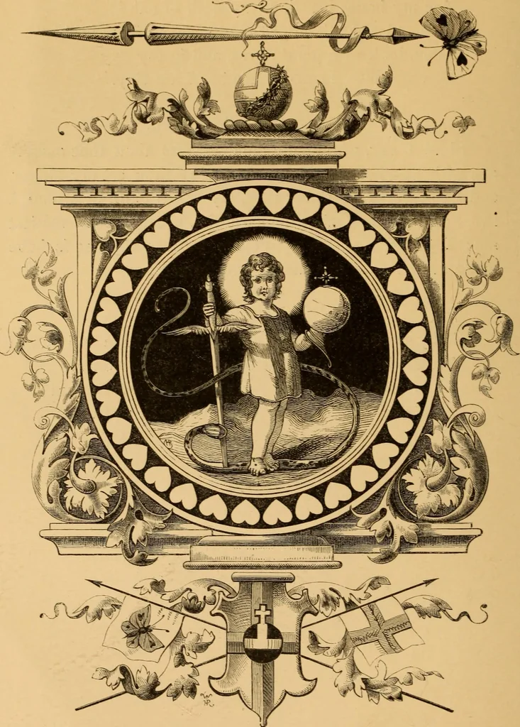 An illustration from Quarles' Emblems, 1800, leaf 165