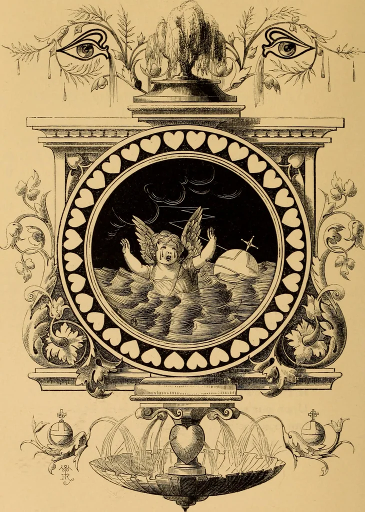 An illustration from Quarles' Emblems, 1800, leaf 173