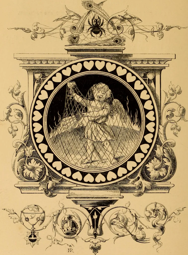 An illustration from Quarles' Emblems, 1800, leaf 177