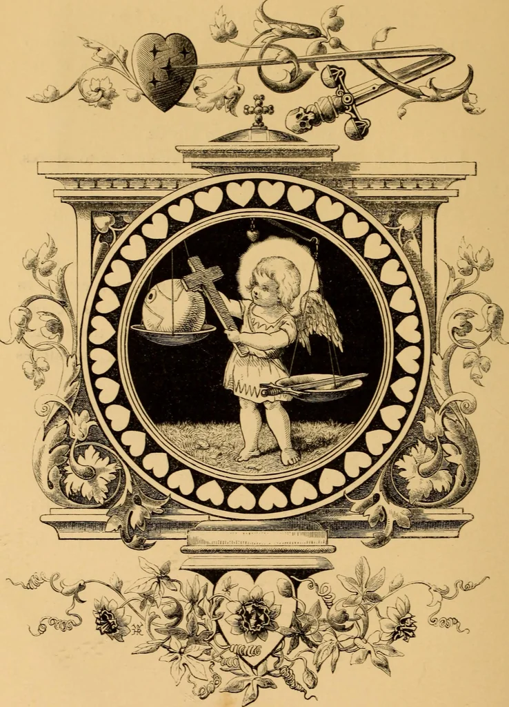 An illustration from Quarles' Emblems, 1800, leaf 181