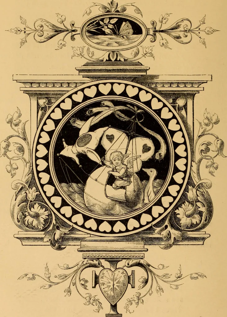 An illustration from Quarles' Emblems, 1800, leaf 185