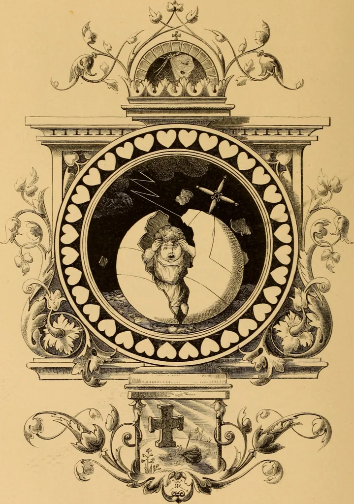 An illustration from Quarles' Emblems, 1800, leaf 189