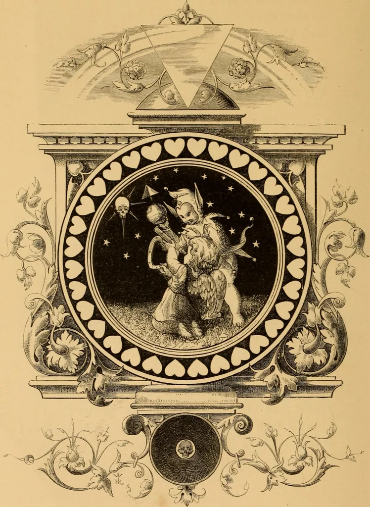 An illustration from Quarles' Emblems, 1800, leaf 197
