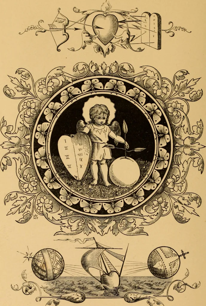 An illustration from Quarles' Emblems, 1800, leaf 207