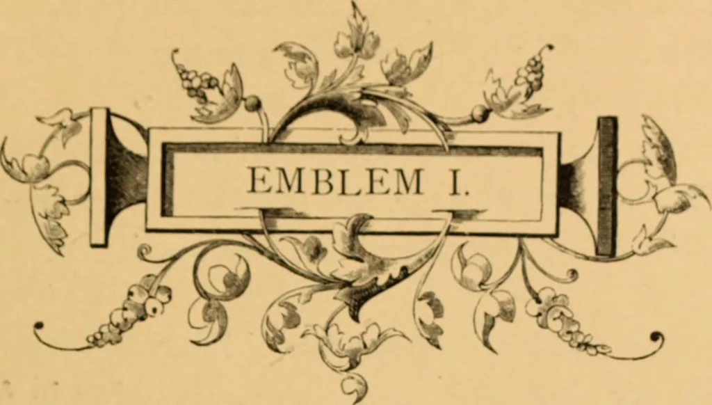 An illustration from Quarles' Emblems, 1800, leaf 208