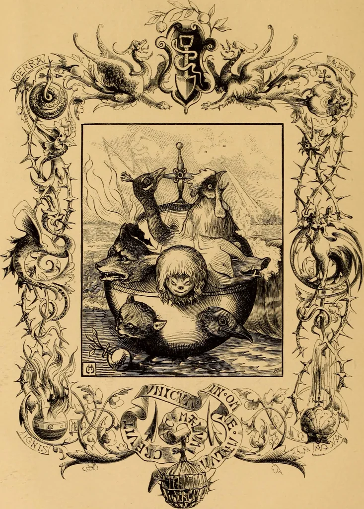 An illustration from Quarles' Emblems, 1800, leaf 21
