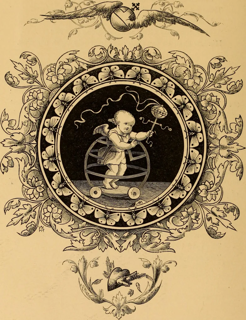 An illustration from Quarles' Emblems, 1800, leaf 215
