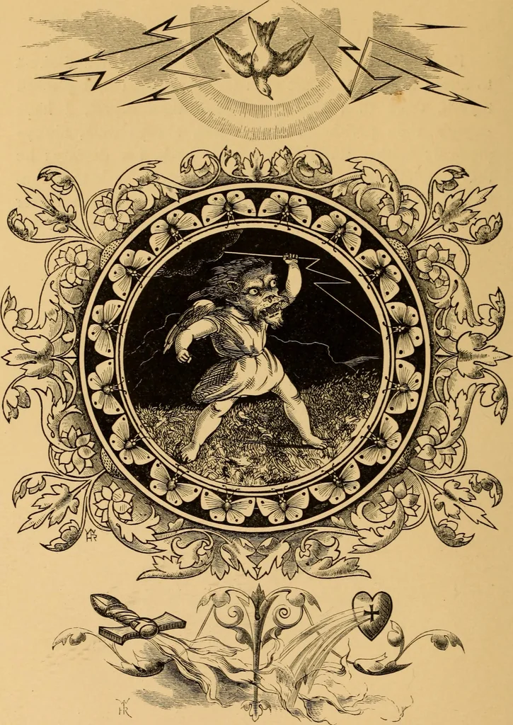 An illustration from Quarles' Emblems, 1800, leaf 219