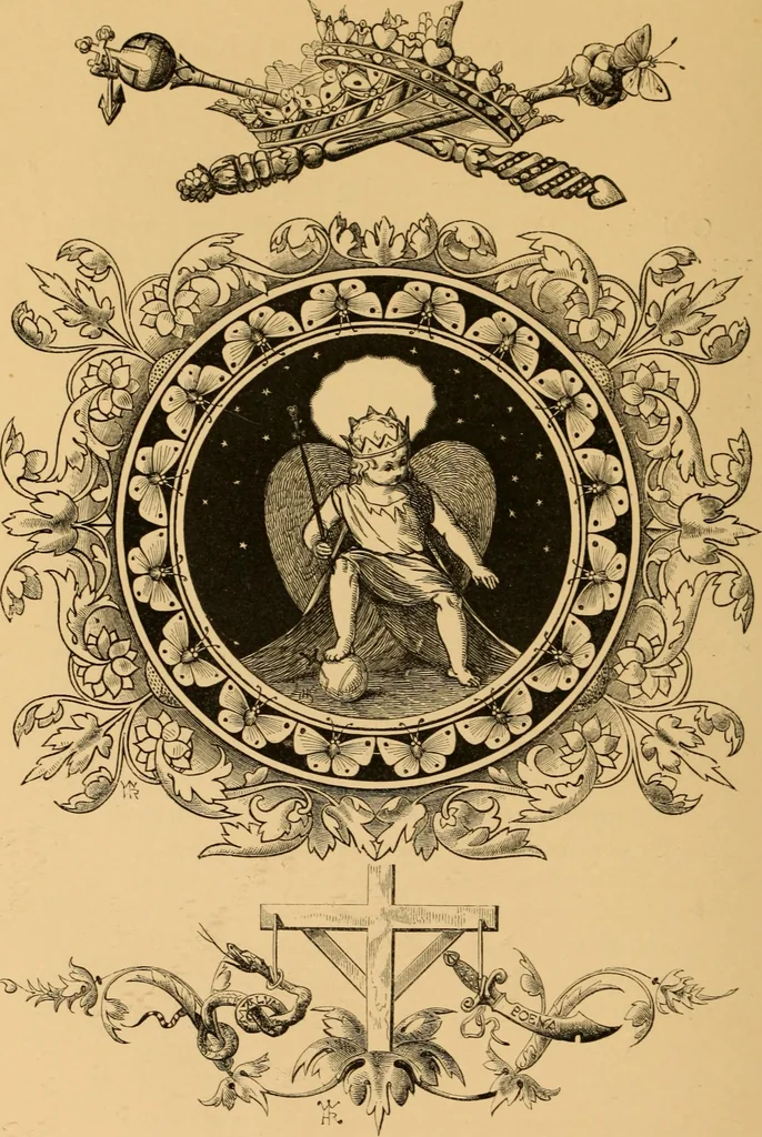 An illustration from Quarles' Emblems, 1800, leaf 227