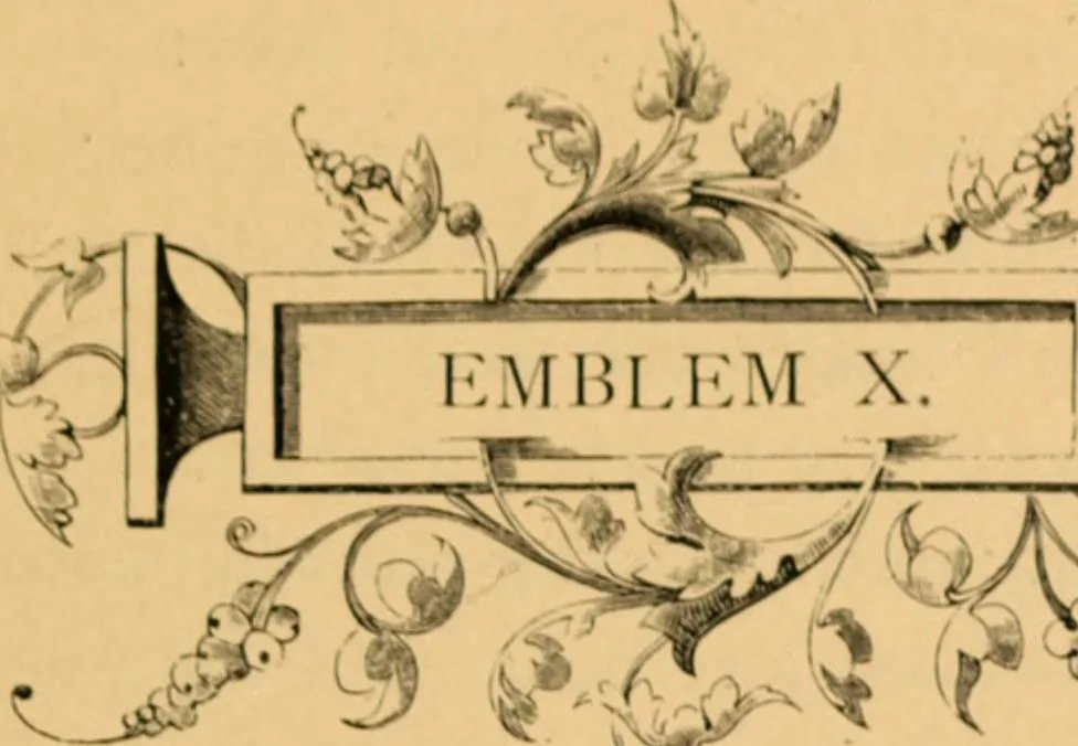 An illustration from Quarles' Emblems, 1800, leaf 244