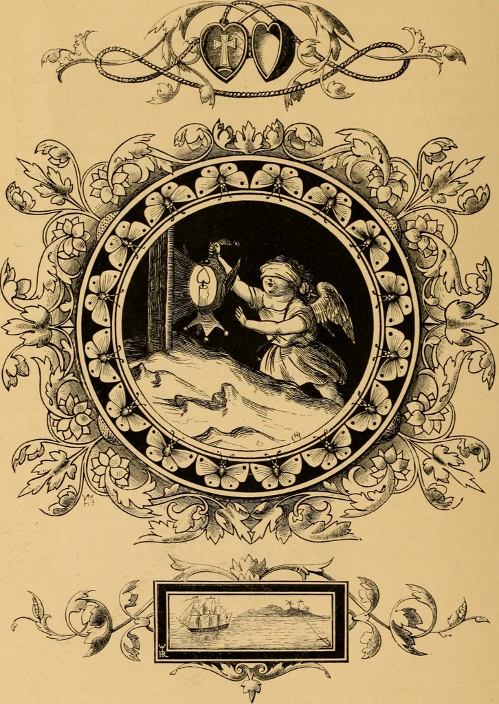 An illustration from Quarles' Emblems, 1800, leaf 247