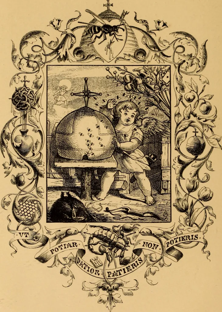 An illustration from Quarles' Emblems, 1800, leaf 25