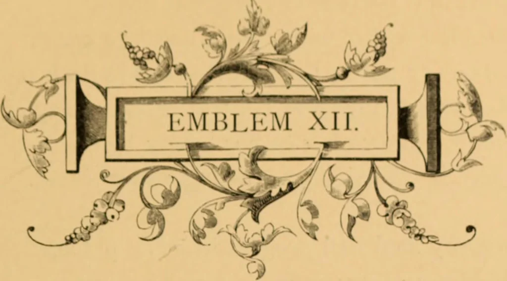 An illustration from Quarles' Emblems, 1800, leaf 252