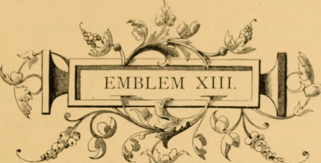 An illustration from Quarles' Emblems, 1800, leaf 256