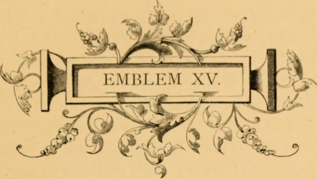 An illustration from Quarles' Emblems, 1800, leaf 264