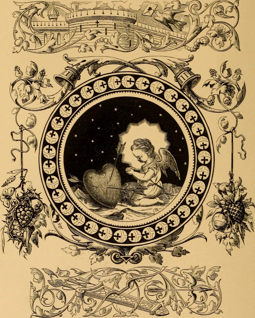 An illustration from Quarles' Emblems, 1800, leaf 269