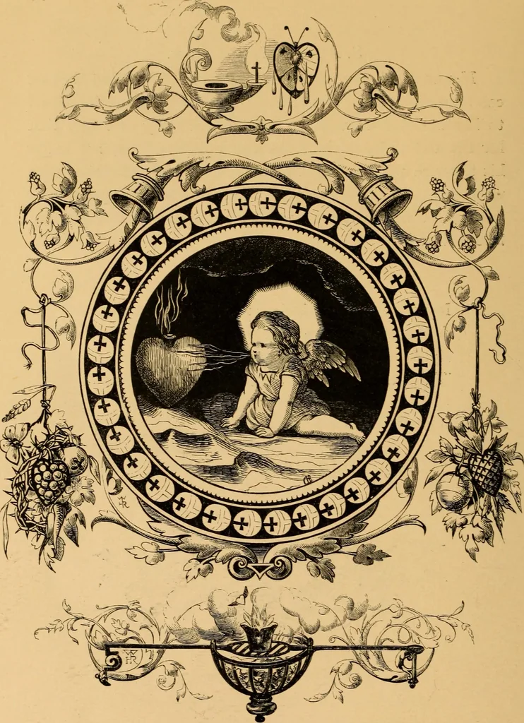 An illustration from Quarles' Emblems, 1800, leaf 285