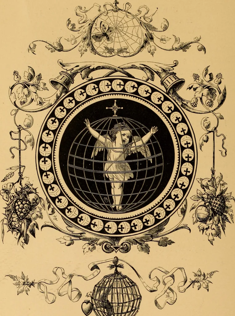 An illustration from Quarles' Emblems, 1800, leaf 305