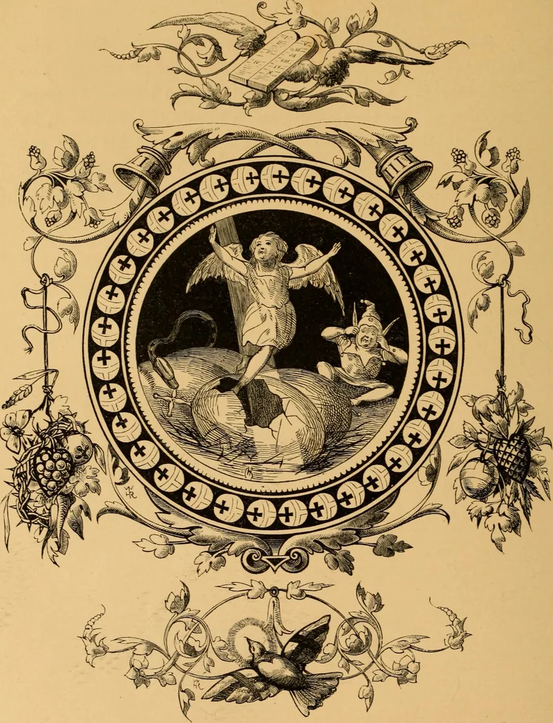 An illustration from Quarles' Emblems, 1800, leaf 317