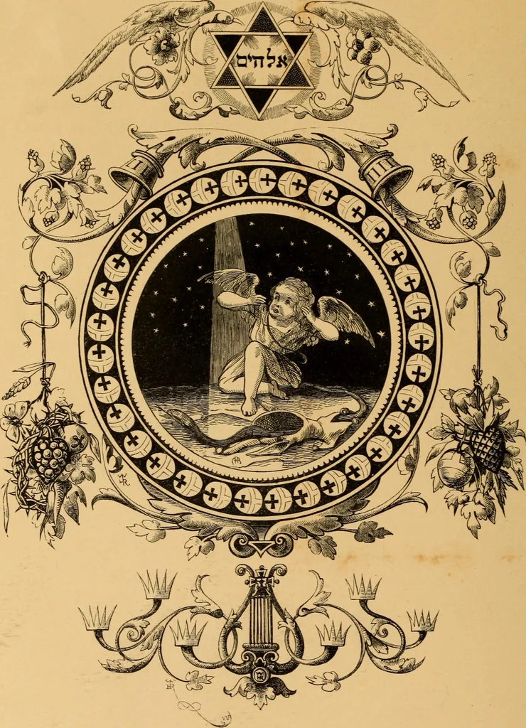 An illustration from Quarles' Emblems, 1800, leaf 321