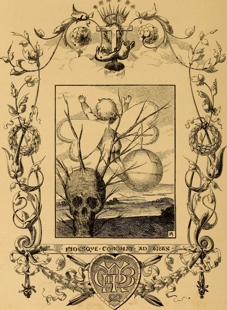 An illustration from Quarles' Emblems, 1800, leaf 329